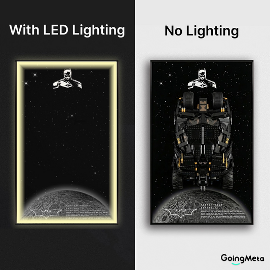 LEGO™ Frame for Batmobile Tumbler(76240), Wall Mount Showcase Frame, Christmas Gift