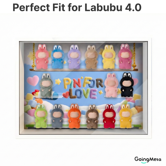 Display Case for mini labubu 4.0 pin for love
