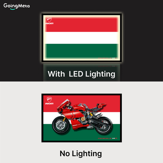 LEGO™ Frame for Ducati Panigale V4 S Motorcycle(42202), Wall Mount Showcase Frame, Christmas Gift