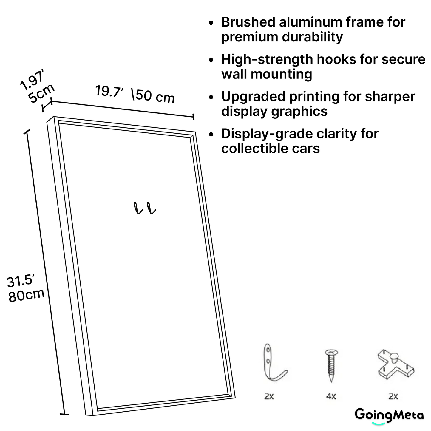 LEGO™ Frame for STAR WARS Millennium Falcon (75257)/ Dark Millennium Falcon (75389), Wall Mount Showcase Frame, Christmas Gift