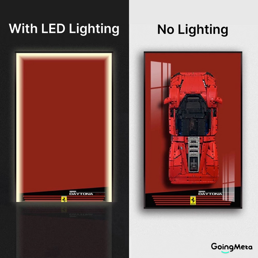 LEGO™ Frame for Ferrari Daytona SP3(42143), Wall Mount Showcase Frame, Christmas Gift