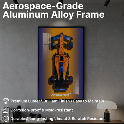 LEGO™ Frame for McLaren Formula 1™ Race Car(42141), Wall Mount Showcase Frame, Christmas Gift