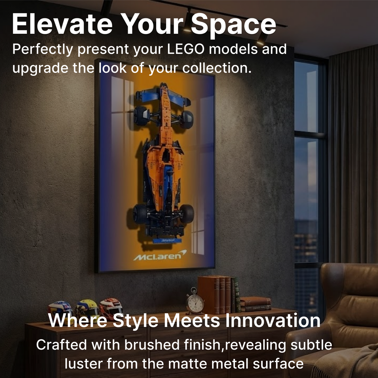 LEGO™ Frame for McLaren Formula 1™ Race Car(42141), Wall Mount Showcase Frame, Christmas Gift