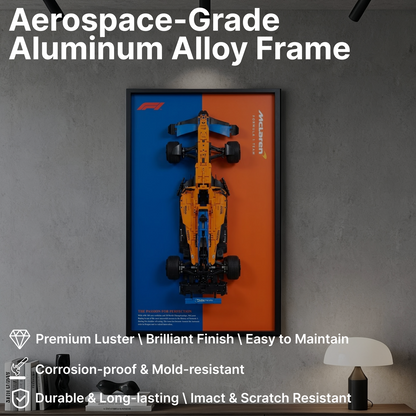 LEGO™ Frame for McLaren Formula 1™ Race Car(42141), Wall Mount Showcase Frame, Christmas Gift