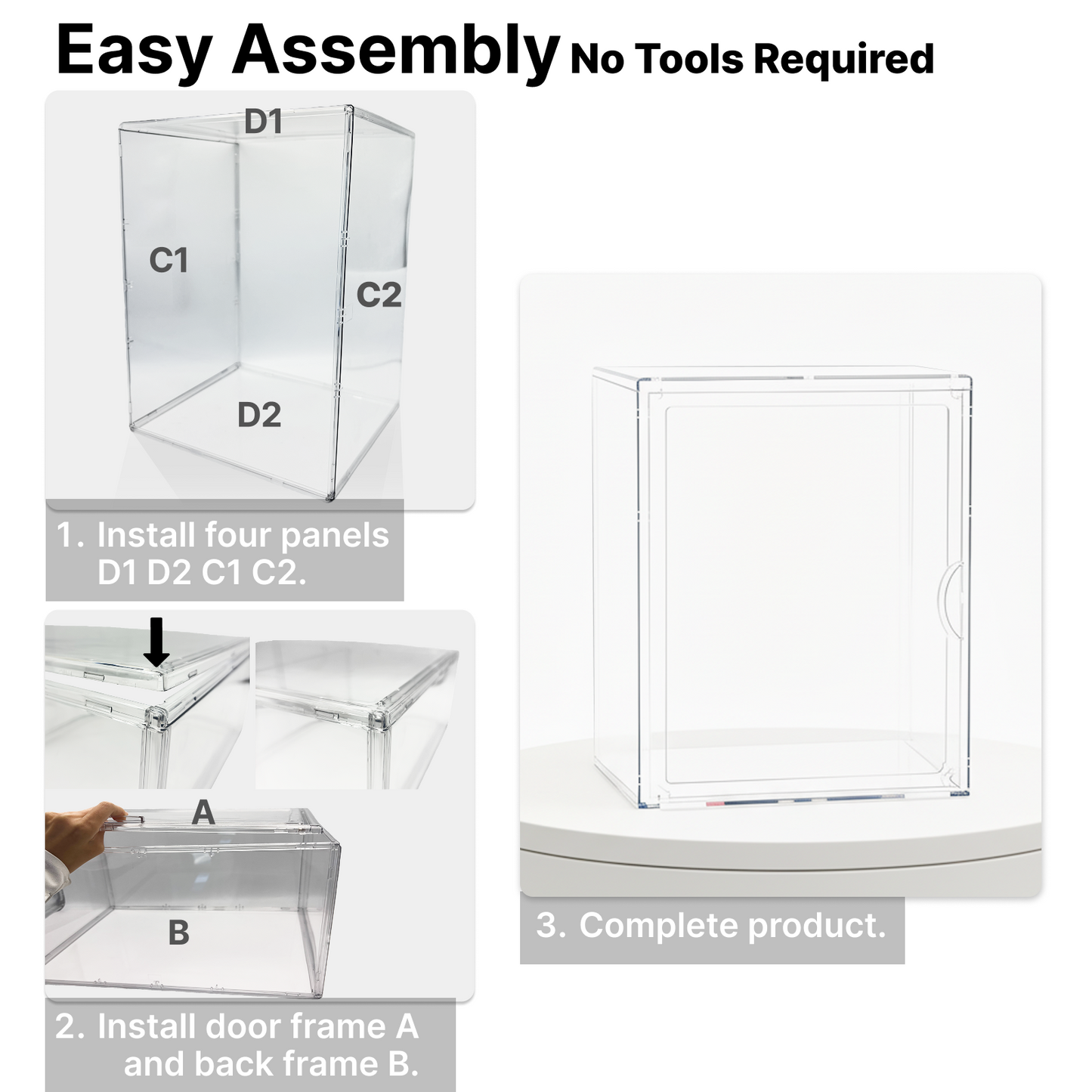 Clear Acrylic Display Case for Labubu, 15.35in Large Display Box, Compatible with Let's Checkmate, Time to Chill, Best of Luck, Dress Be Latte, Flip with Me, Fall in Wild Series Plush Toys