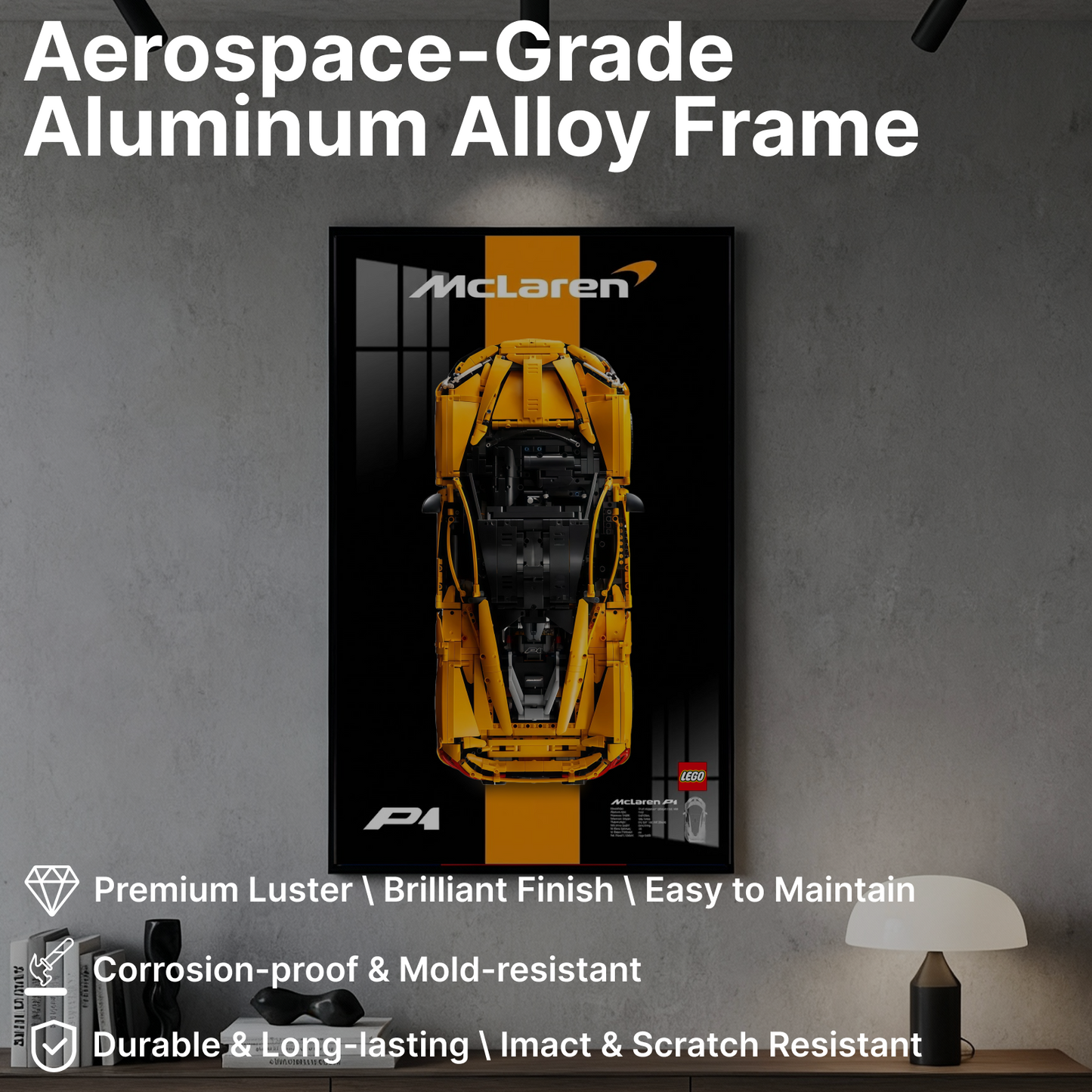 LEGO™ Frame for McLaren P1(42172), Wall Mount Showcase Frame, Christmas Gift