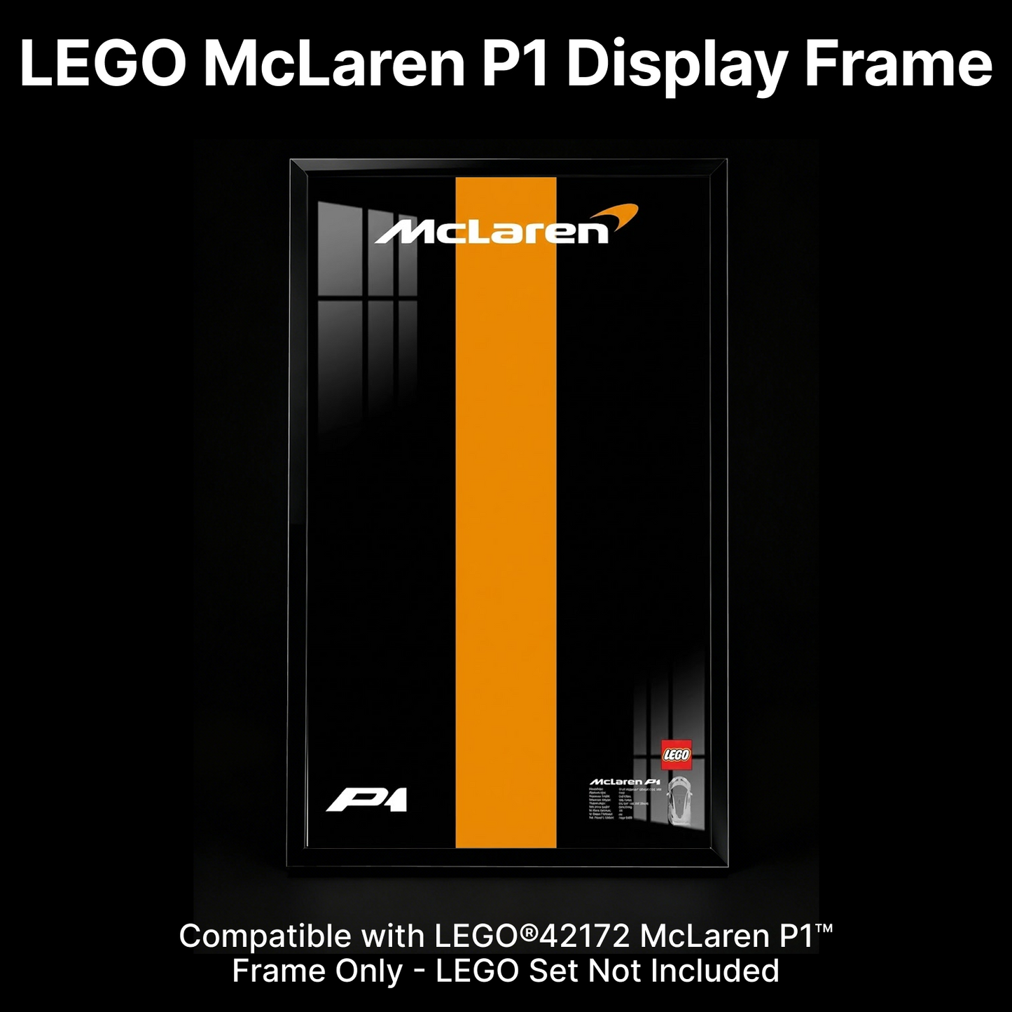 LEGO™ Frame for McLaren P1(42172), Wall Mount Showcase Frame, Christmas Gift