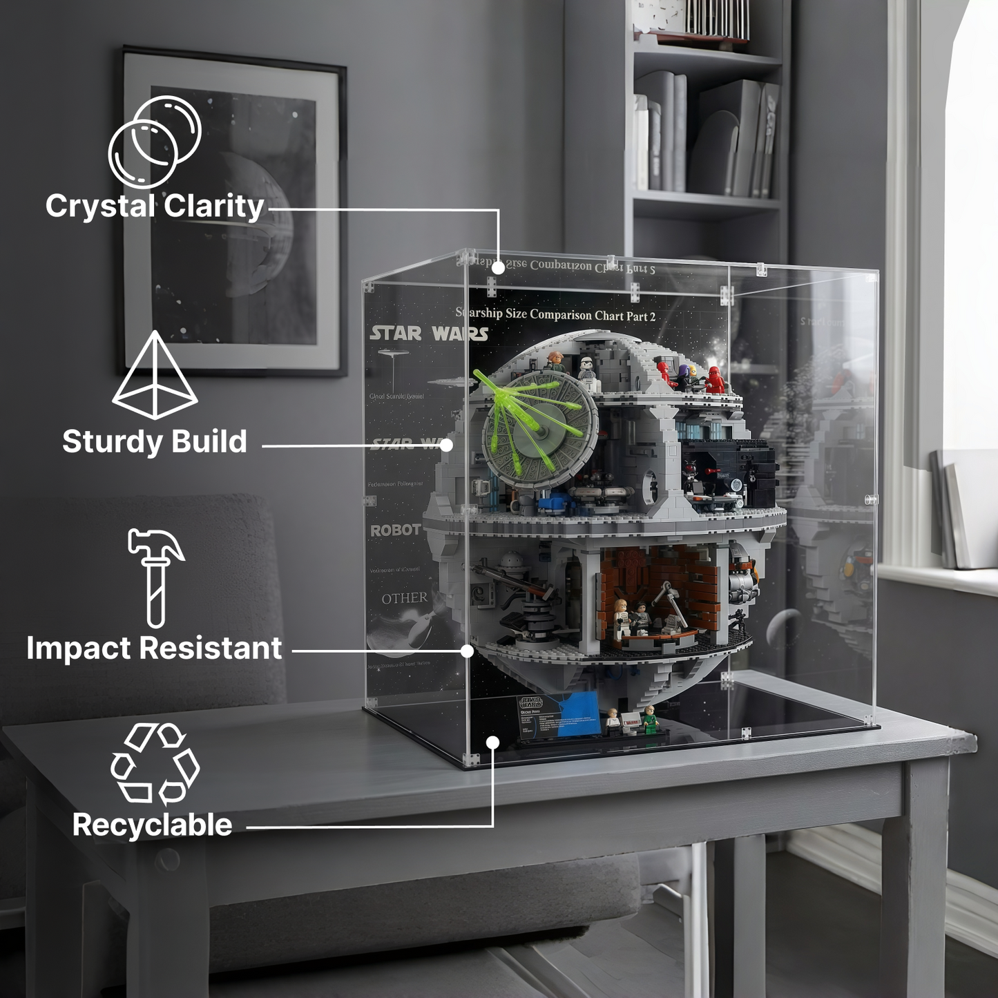 LEGO™Show Case For Death Star 75419, Christmas Gift