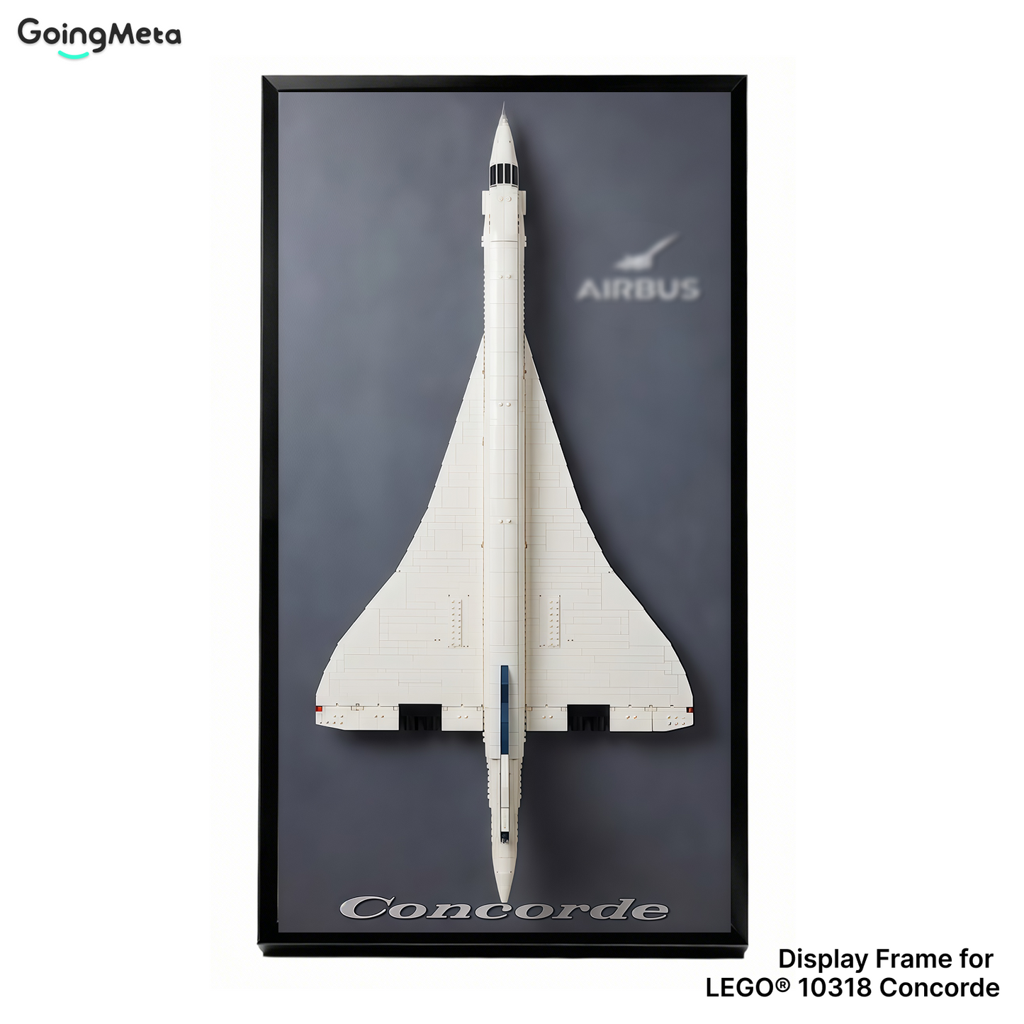 LEGO™ Frame for Concorde (10318), Wall Mount Showcase Frame, Christmas Gift