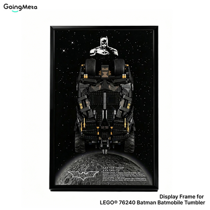 LEGO™ Frame for Batmobile Tumbler(76240), Wall Mount Showcase Frame, Christmas Gift