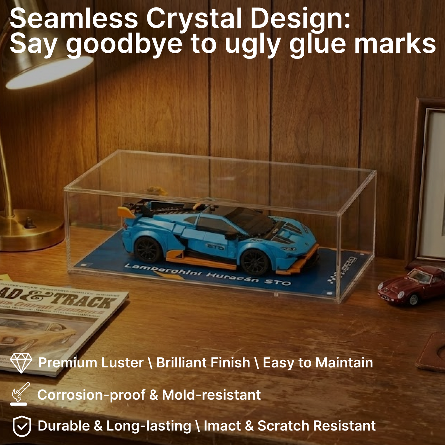 LEGO™Show Case For Speed Champions, Premium Acrylic Display Case, Christmas Gift