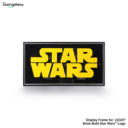 LEGO™ Case for Brick-Built Star Wars™ Logo(75407), Wall Mount Showcase Frame & Acrylic Display Case, Christmas Gift
