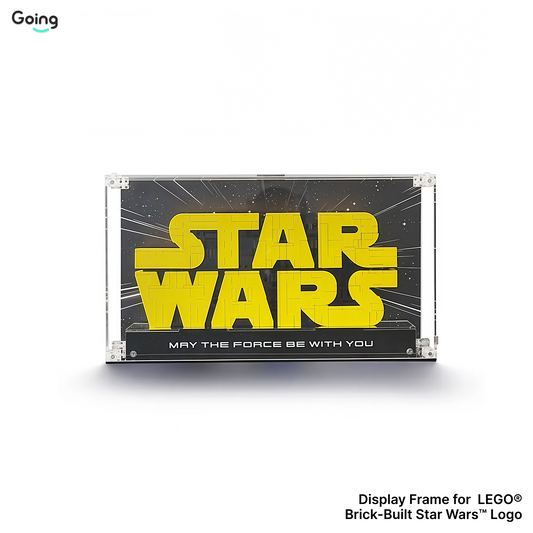 LEGO™ Case for Brick-Built Star Wars™ Logo(75407), Wall Mount Showcase Frame & Acrylic Display Case, Christmas Gift