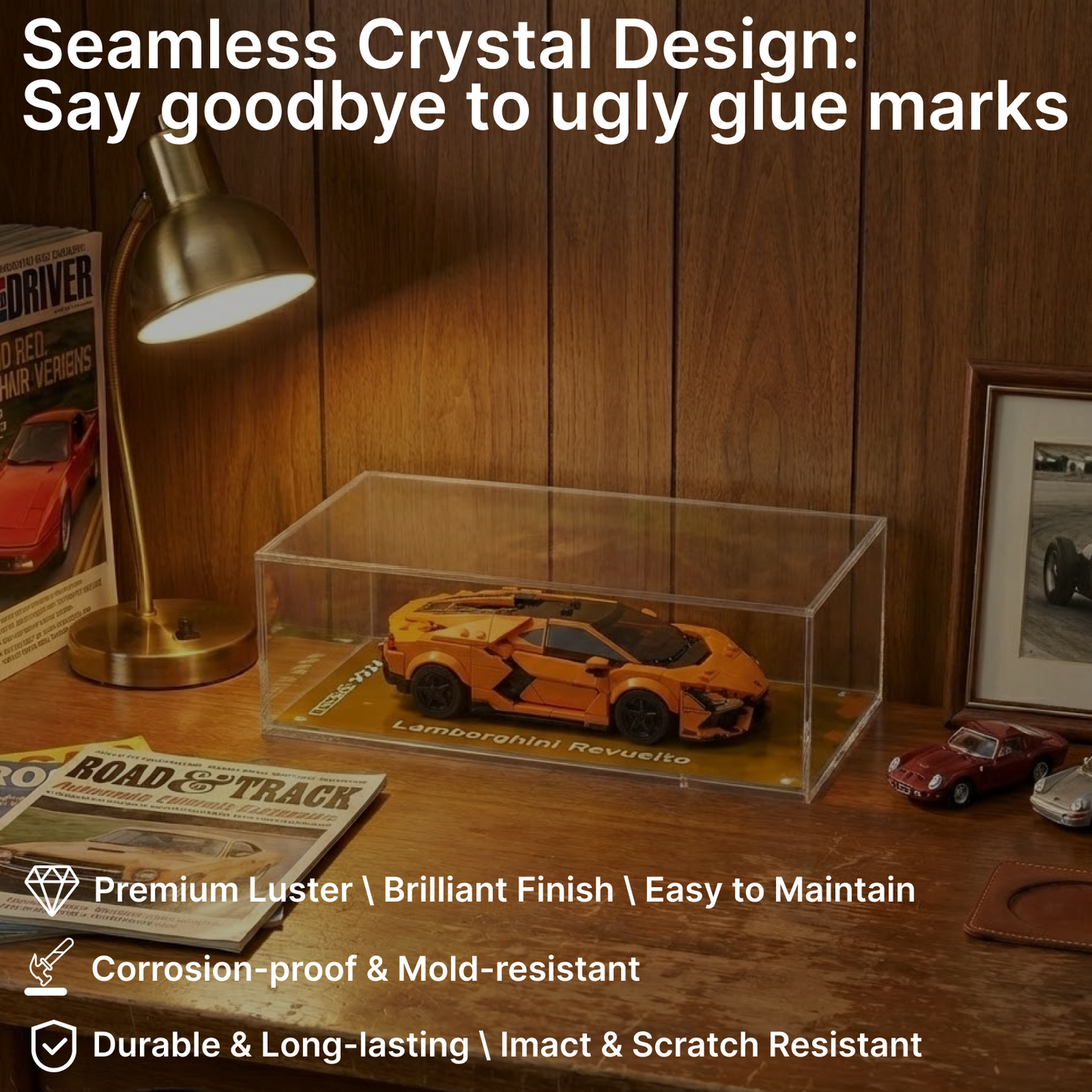 LEGO™Show Case For Speed Champions, Premium Acrylic Display Case, Christmas Gift