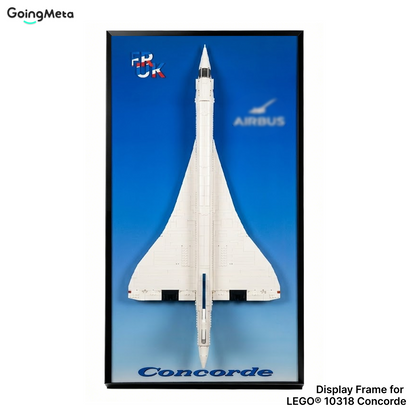 LEGO™ Frame for Concorde (10318), Wall Mount Showcase Frame, Christmas Gift