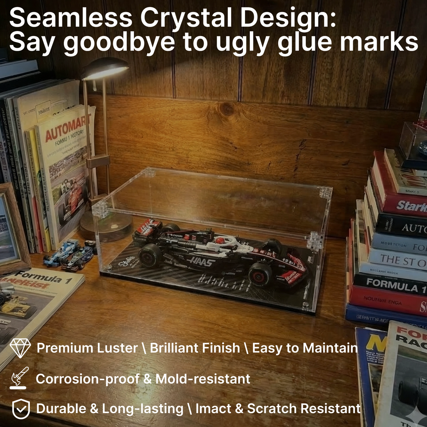 LEGO™Show Case For Speed Champions F1 Acrylic Series PLUS, Premium Acrylic Display Case, Christmas Gift