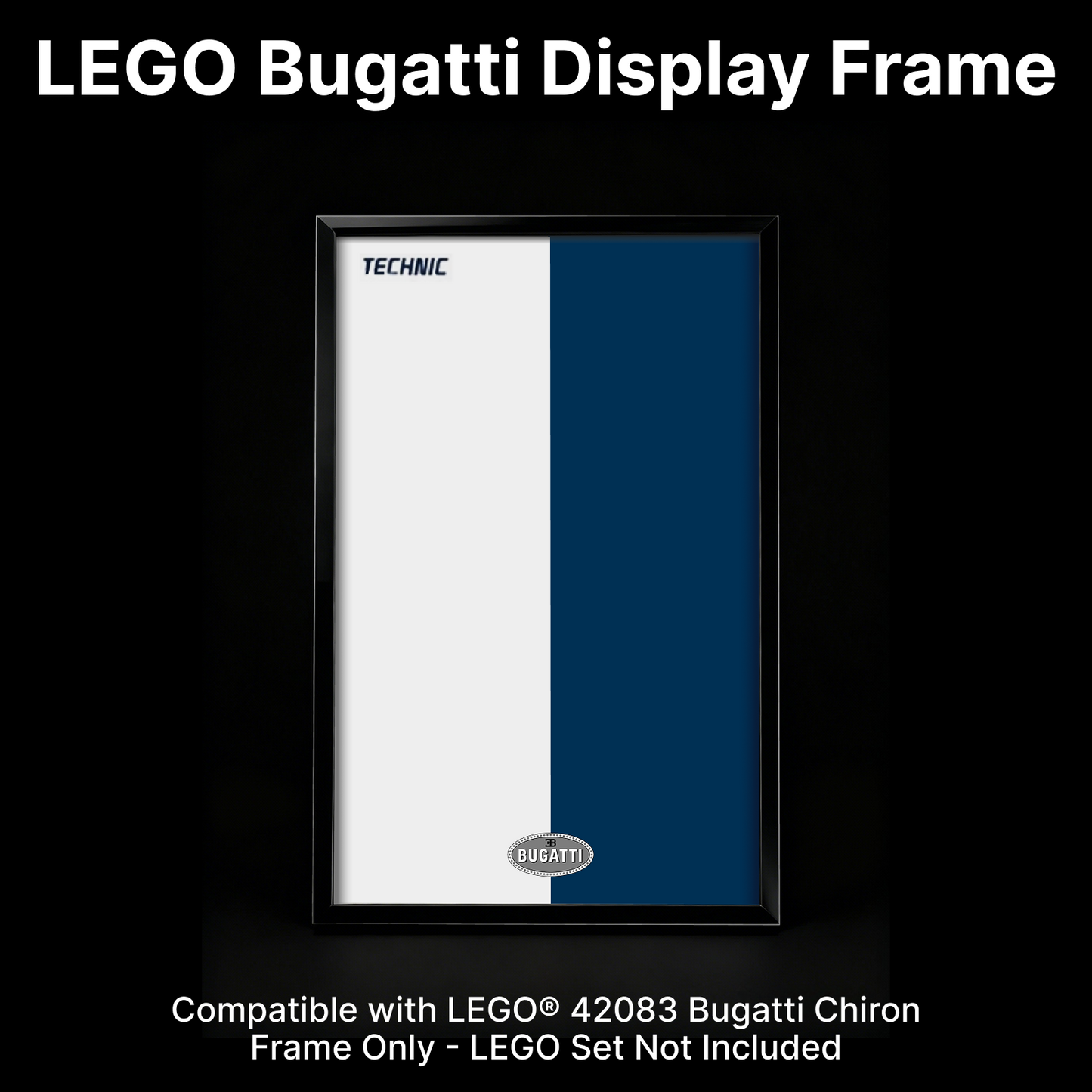 LEGO™ Frame for Bugatti Chiron(42083), Wall Mount Showcase Frame, Christmas Gift