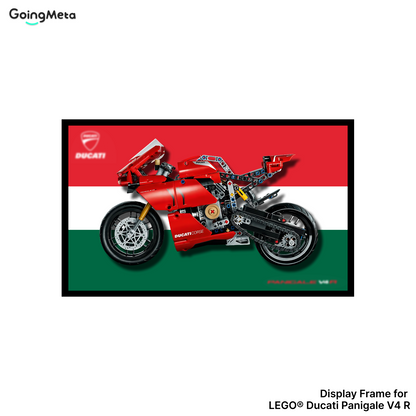 LEGO™ Frame for Ducati Panigale V4 S Motorcycle(42202), Wall Mount Showcase Frame, Christmas Gift