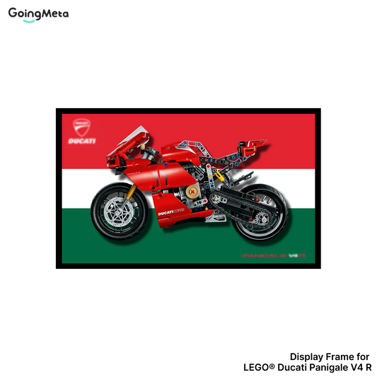 LEGO™ Frame for Ducati Panigale V4 S Motorcycle(42202), Wall Mount Showcase Frame, Christmas Gift