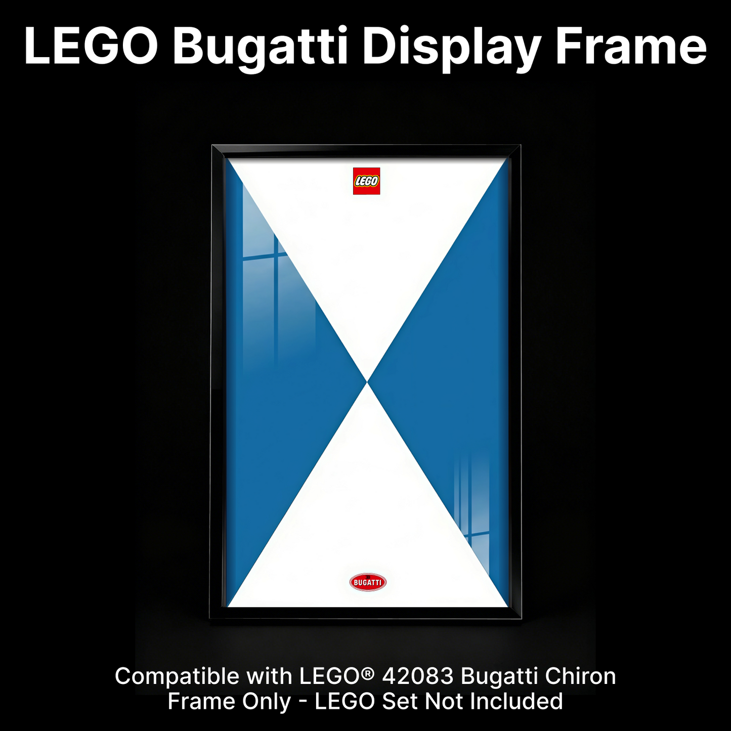 LEGO™ Frame for Bugatti Chiron(42083), Wall Mount Showcase Frame, Christmas Gift
