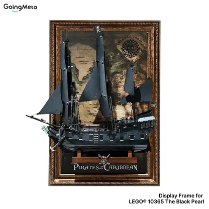 LEGO™ Frame for Captain Jack Sparrow's Pirate Ship（10365), Wall Mount Showcase Frame, Christmas Gift