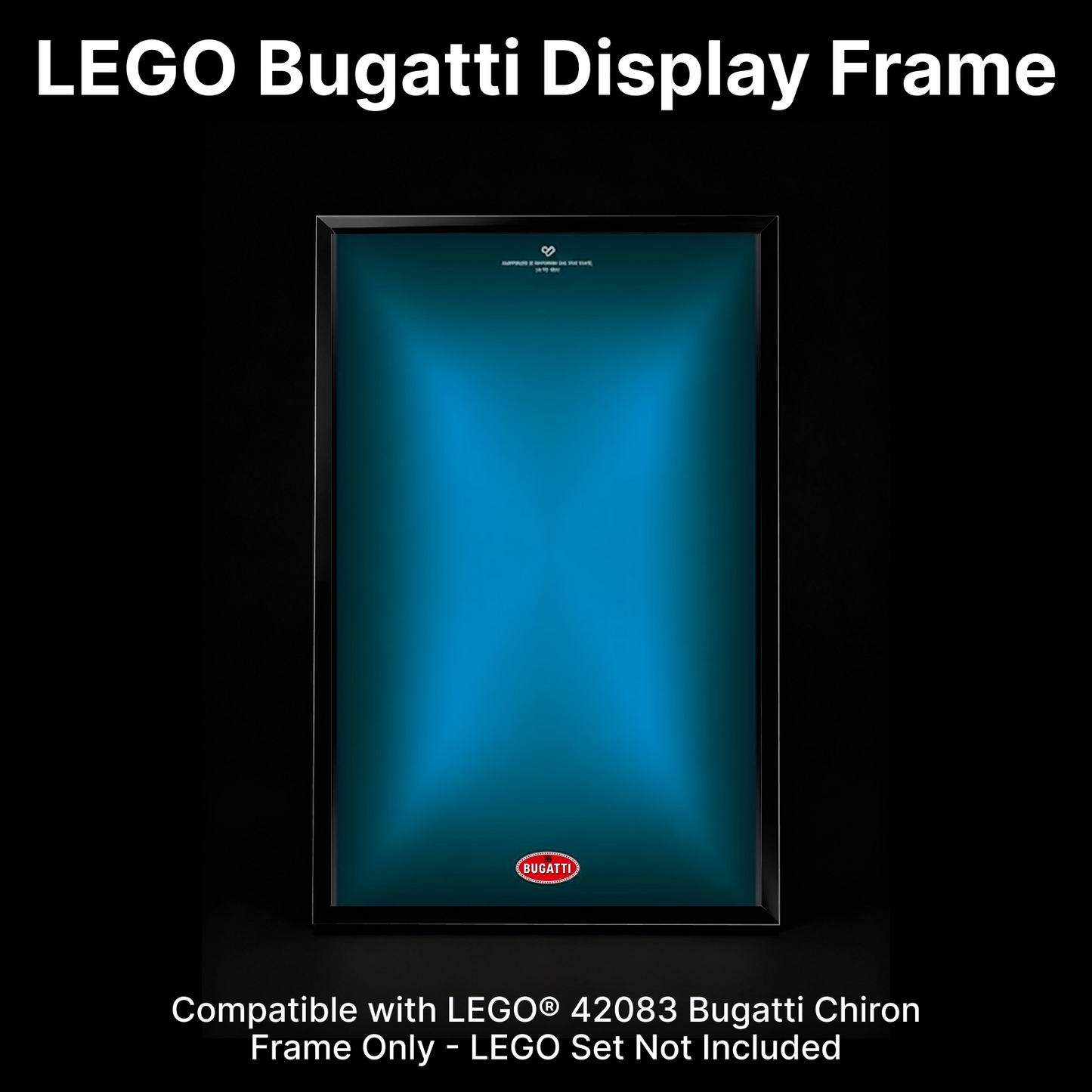 LEGO™ Frame for Bugatti Chiron(42083), Wall Mount Showcase Frame, Christmas Gift
