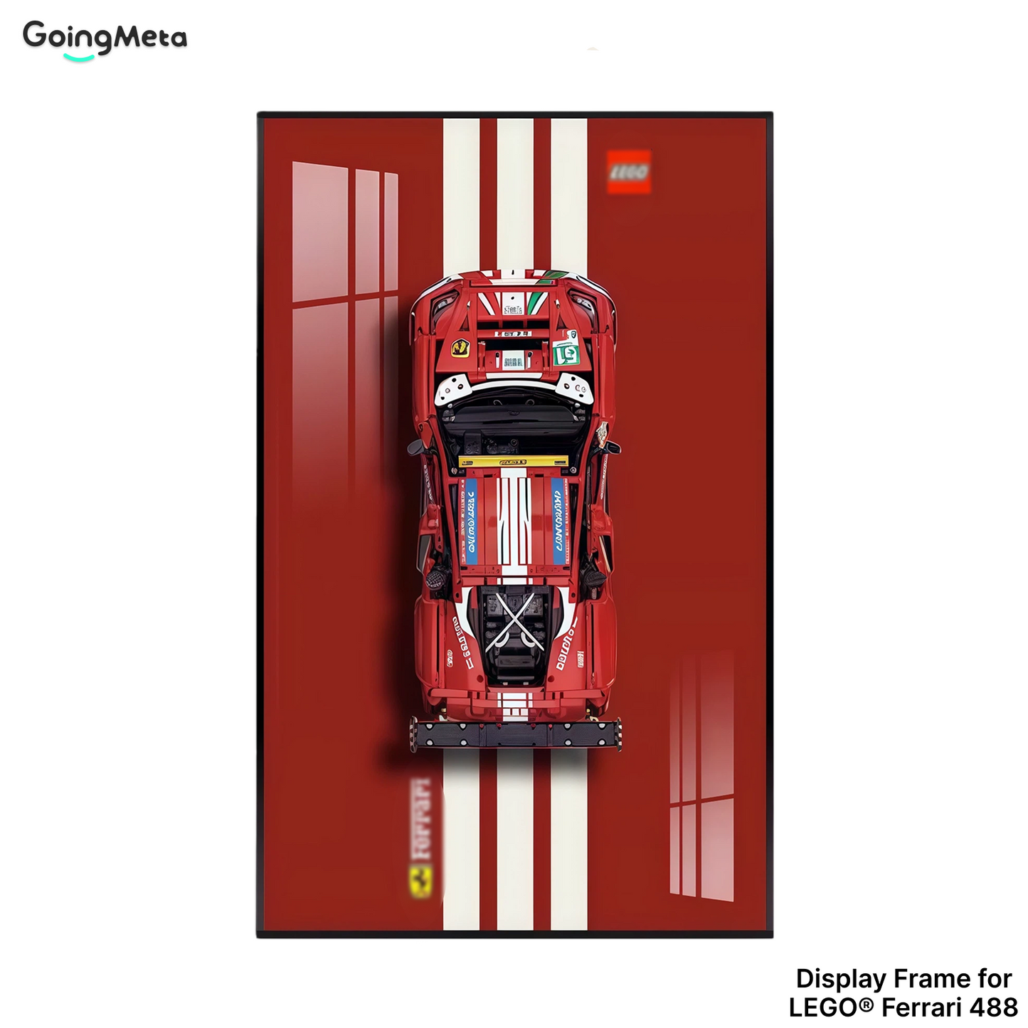 LEGO™ Frame for Ferrari 488 (42125), Wall Mount Showcase Frame, Christmas Gift