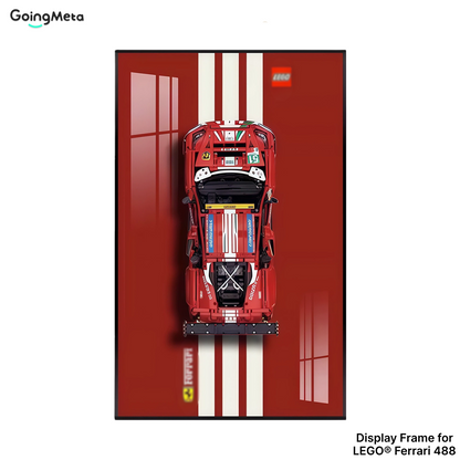 LEGO™ Frame for Ferrari 488 (42125), Wall Mount Showcase Frame, Christmas Gift