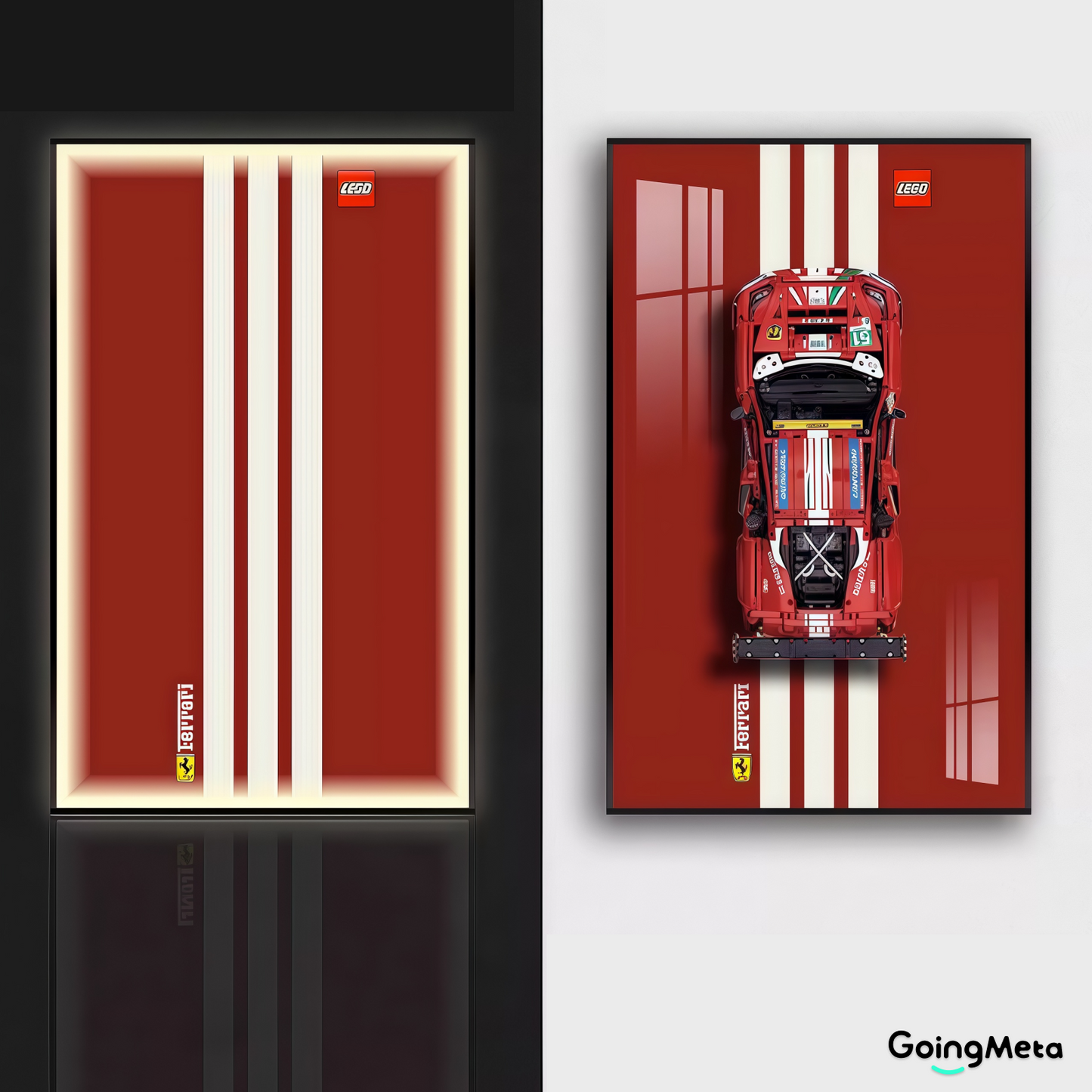 LEGO™ Frame for Ferrari 488 (42125), Wall Mount Showcase Frame, Christmas Gift