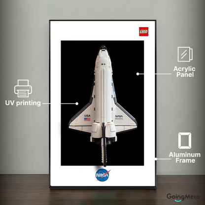 LEGO™ Frame for NASA Space Shuttle Discovery(10283), Wall Mount Showcase Frame, Christmas Gift