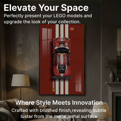 LEGO™ Frame for Ferrari 488 (42125), Wall Mount Showcase Frame, Christmas Gift