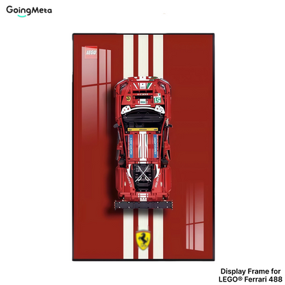 LEGO™ Frame for Ferrari 488 (42125), Wall Mount Showcase Frame, Christmas Gift