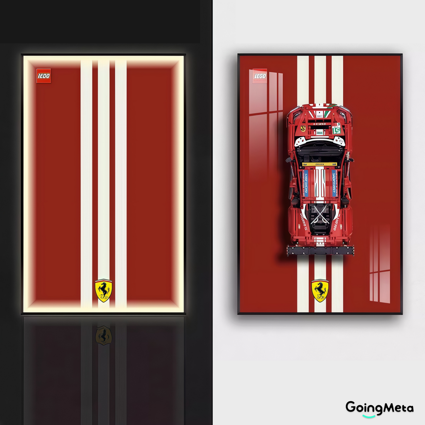 LEGO™ Frame for Ferrari 488 (42125), Wall Mount Showcase Frame, Christmas Gift
