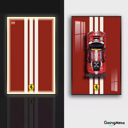 LEGO™ Frame for Ferrari 488 (42125), Wall Mount Showcase Frame, Christmas Gift