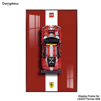 LEGO™ Frame for Ferrari 488 (42125), Wall Mount Showcase Frame, Christmas Gift