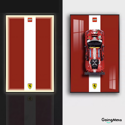 LEGO™ Frame for Ferrari 488 (42125), Wall Mount Showcase Frame, Christmas Gift