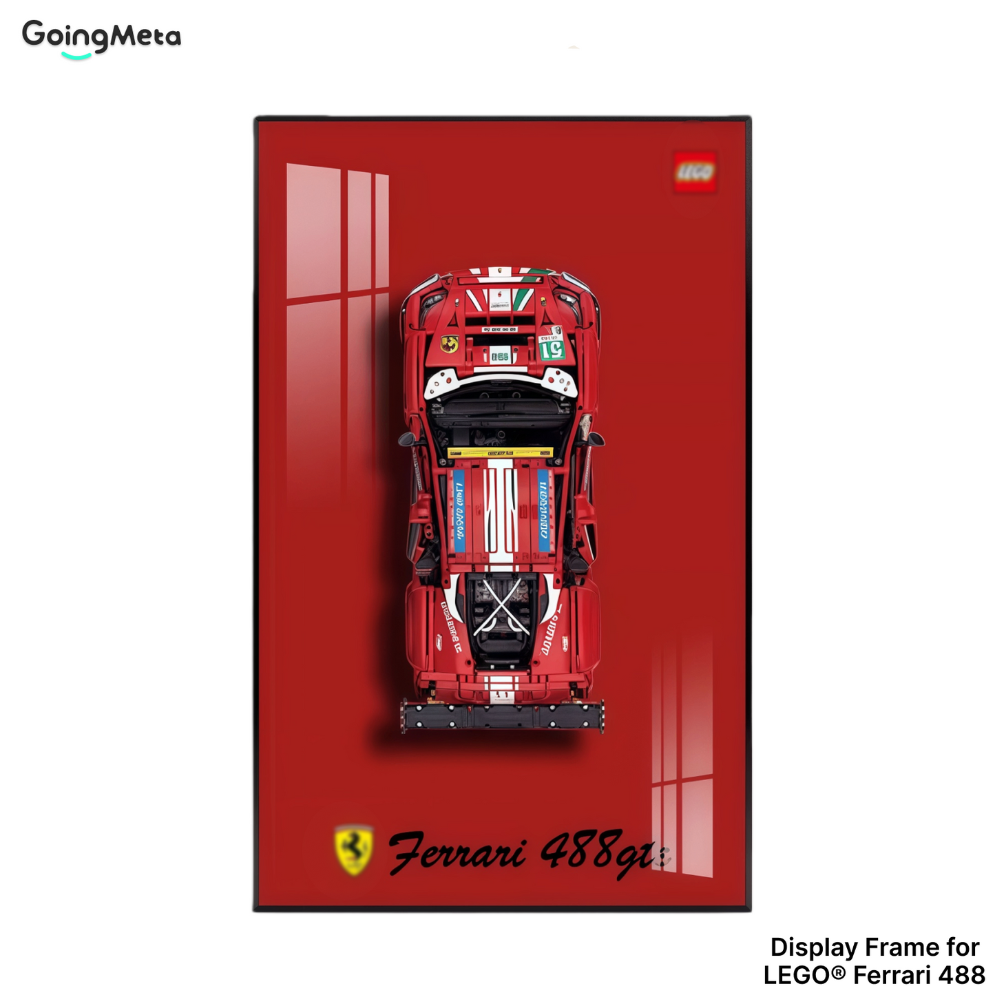 LEGO™ Frame for Ferrari 488 (42125), Wall Mount Showcase Frame, Christmas Gift