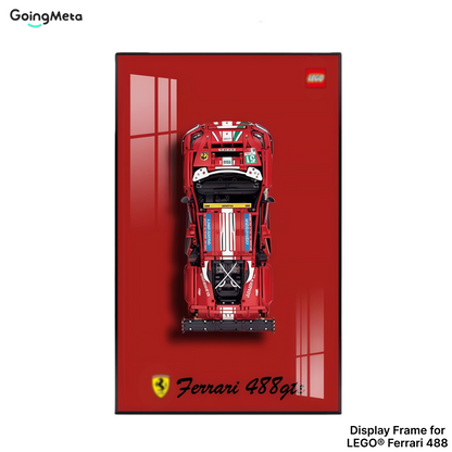 LEGO™ Frame for Ferrari 488 (42125), Wall Mount Showcase Frame, Christmas Gift