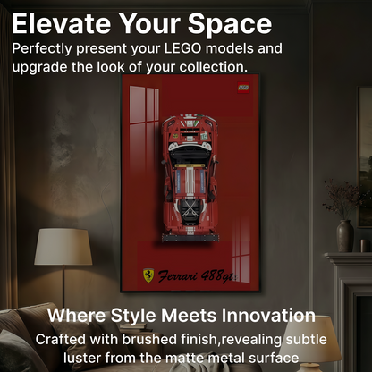 LEGO™ Frame for Ferrari 488 (42125), Wall Mount Showcase Frame, Christmas Gift