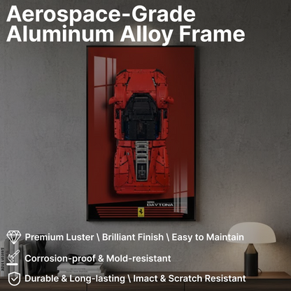 LEGO™ Frame for Ferrari Daytona SP3(42143), Wall Mount Showcase Frame, Christmas Gift