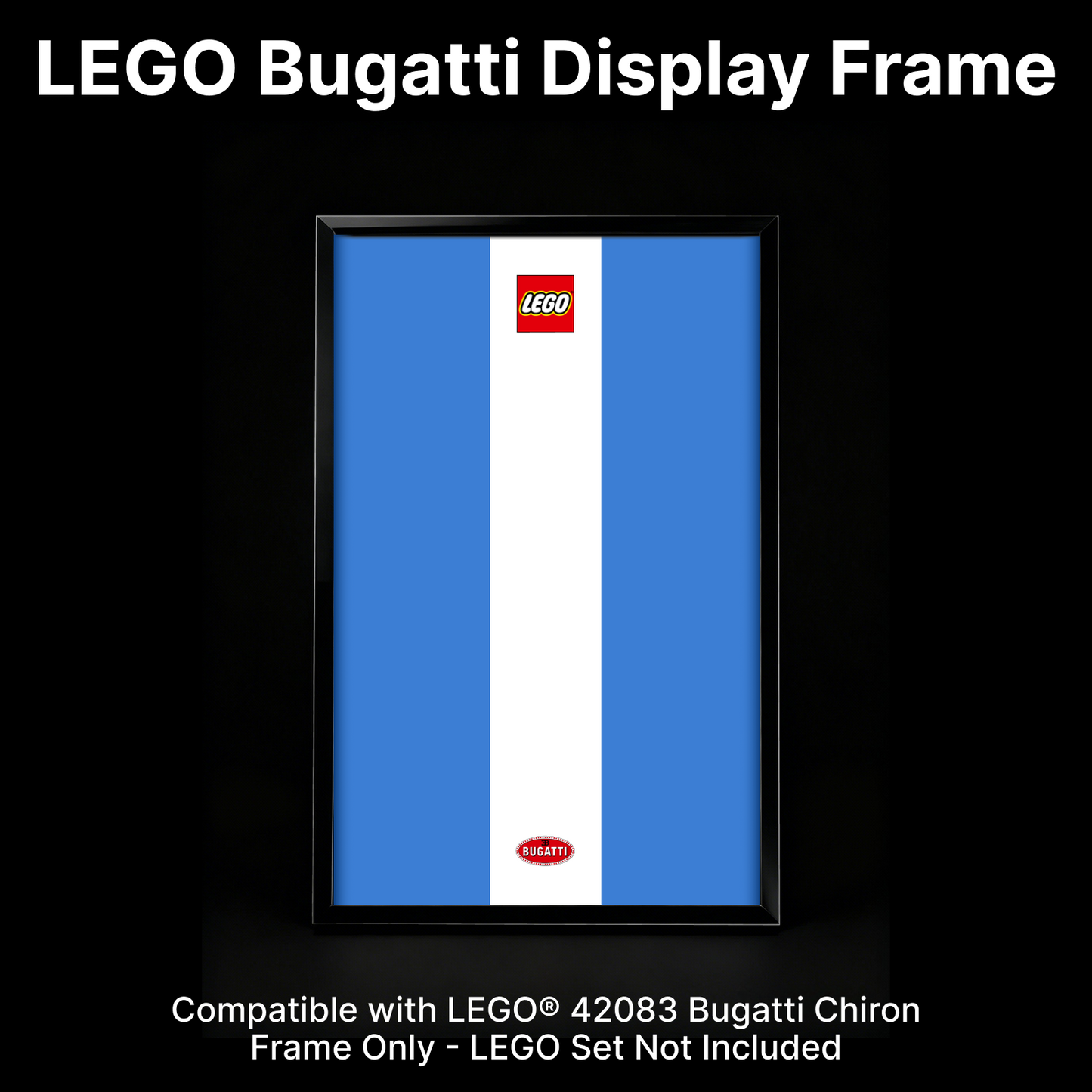 LEGO™ Frame for Bugatti Chiron(42083), Wall Mount Showcase Frame, Christmas Gift