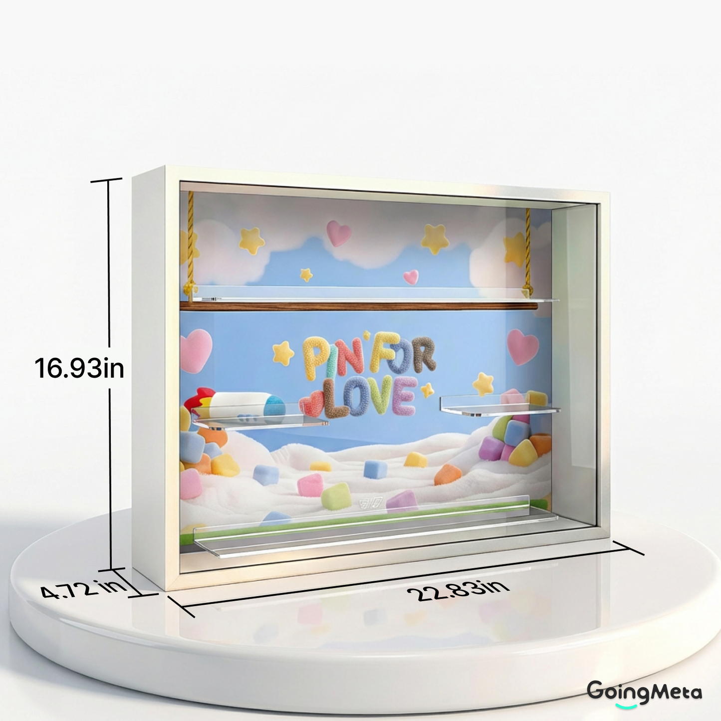 Display Case for mini labubu 4.0 pin for love