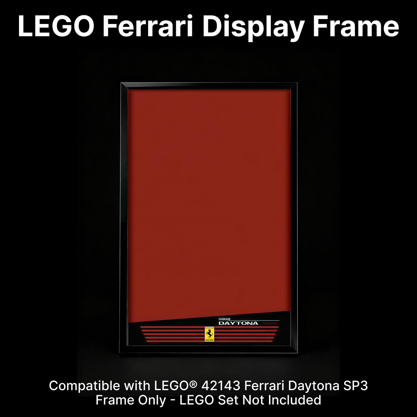 LEGO™ Frame for Ferrari Daytona SP3(42143), Wall Mount Showcase Frame, Christmas Gift