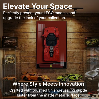 LEGO™ Frame for Ferrari Daytona SP3(42143), Wall Mount Showcase Frame, Christmas Gift