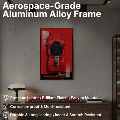 LEGO™ Frame for Ferrari Daytona SP3(42143), Wall Mount Showcase Frame, Christmas Gift