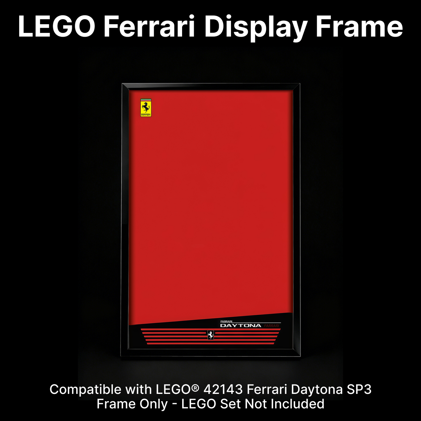 LEGO™ Frame for Ferrari Daytona SP3(42143), Wall Mount Showcase Frame, Christmas Gift