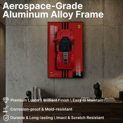 LEGO™ Frame for Ferrari Daytona SP3(42143), Wall Mount Showcase Frame, Christmas Gift