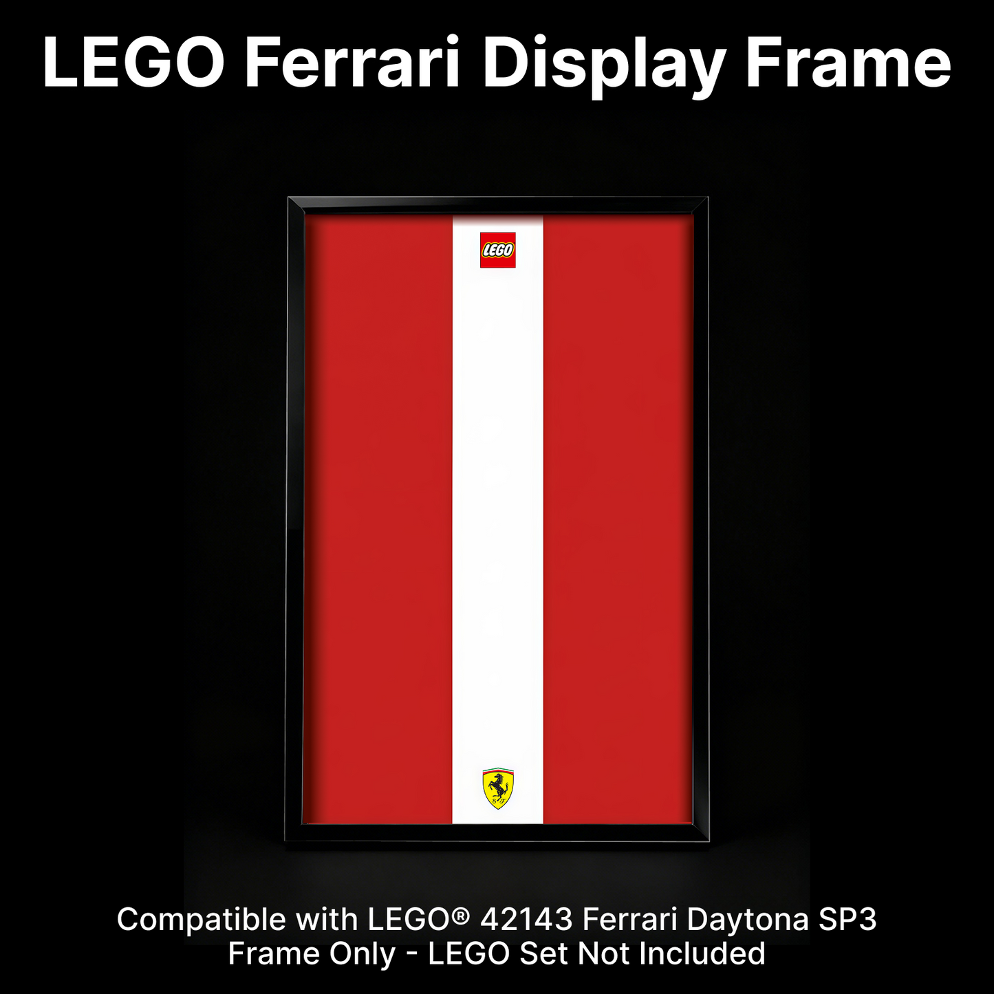 LEGO™ Frame for Ferrari Daytona SP3(42143), Wall Mount Showcase Frame, Christmas Gift