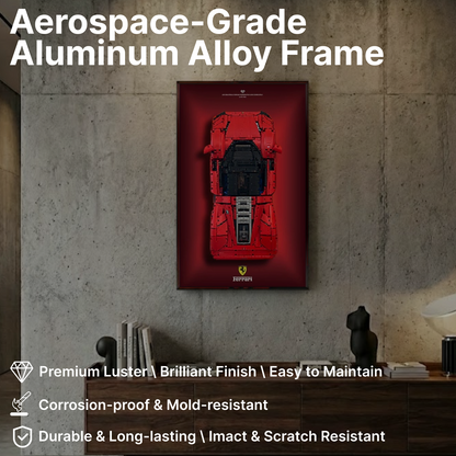 LEGO™ Frame for Ferrari Daytona SP3(42143), Wall Mount Showcase Frame, Christmas Gift