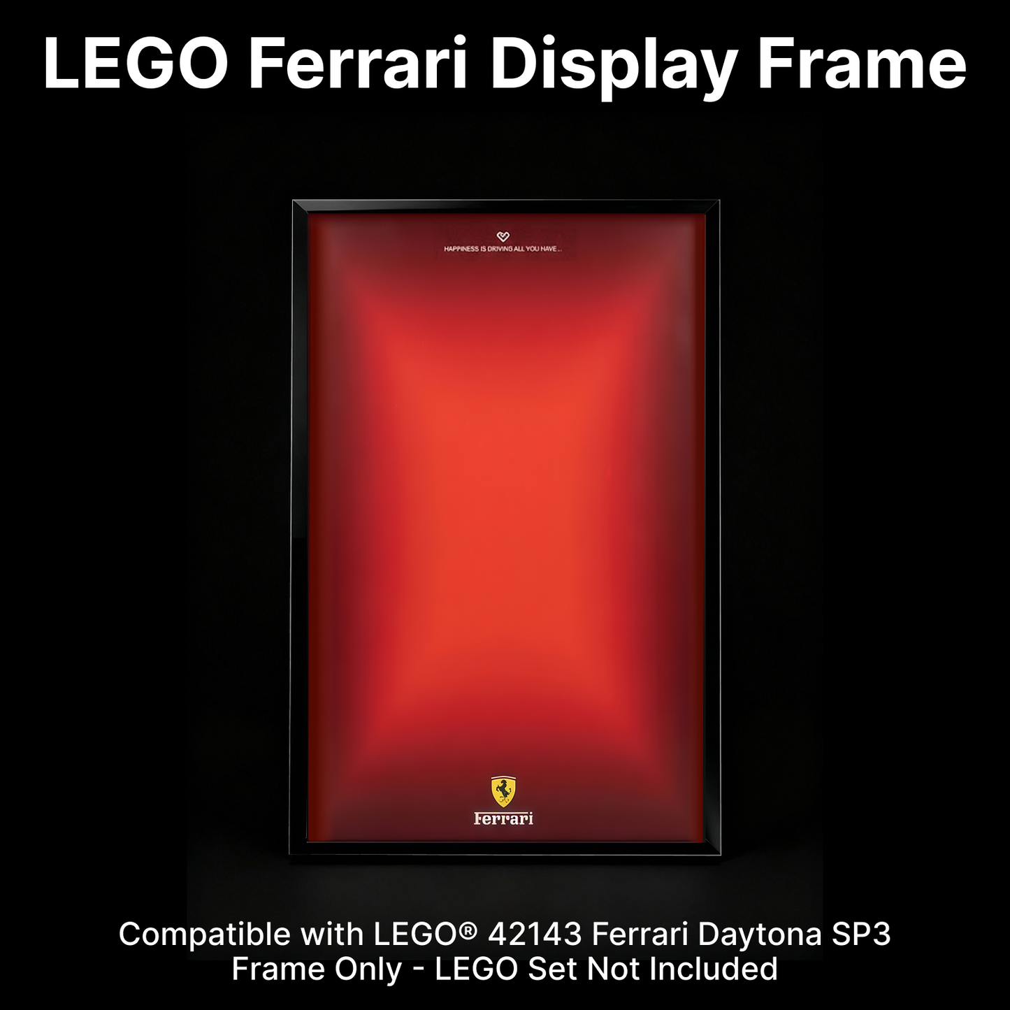LEGO™ Frame for Ferrari Daytona SP3(42143), Wall Mount Showcase Frame, Christmas Gift